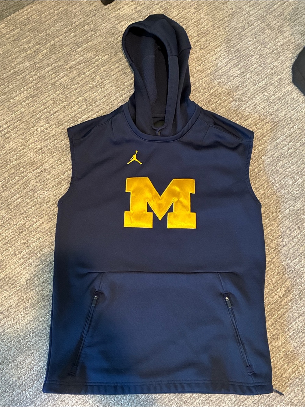 University of Michigan sleeveless sweatshirt